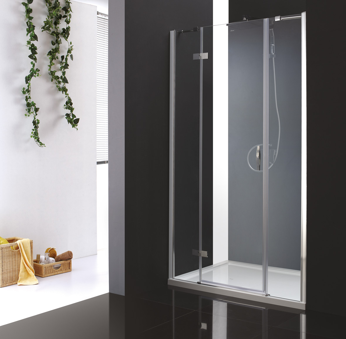 Душевая дверь Cezares Bergamo 120 хром стекло прозрачное BERGAMO-W-B-13-30+60/30-C-Cr-R - 0
