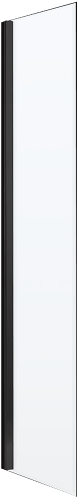 Боковая стенка Vincea Lugano 90х195 черная стекло прозрачное VSG-1L900CLB - 0