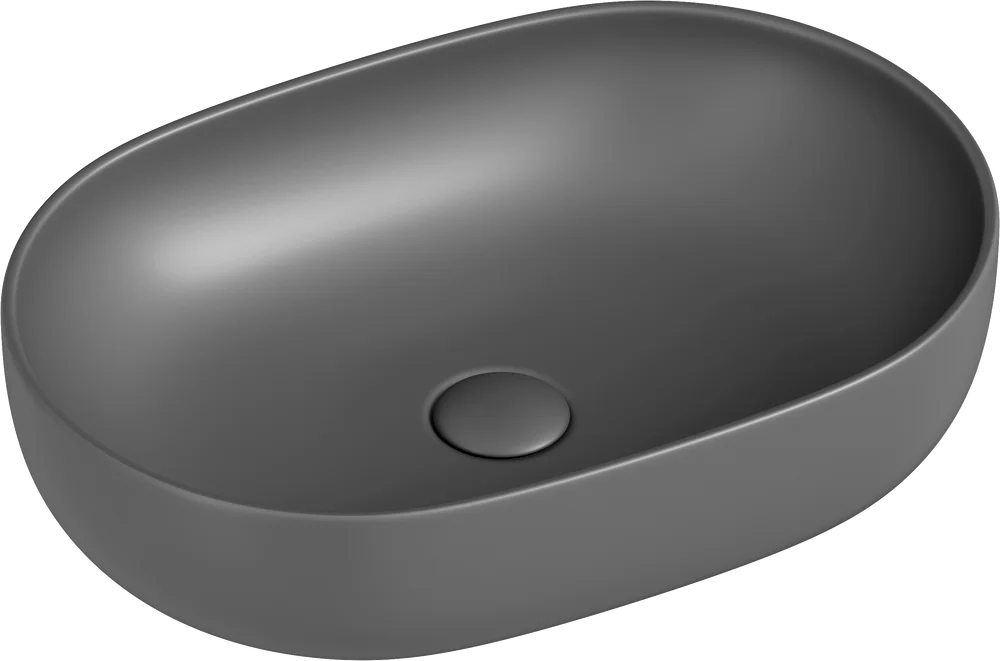 Раковина накладная Ceramica Nova Element 60х41.5 серая CN6047MH - 0