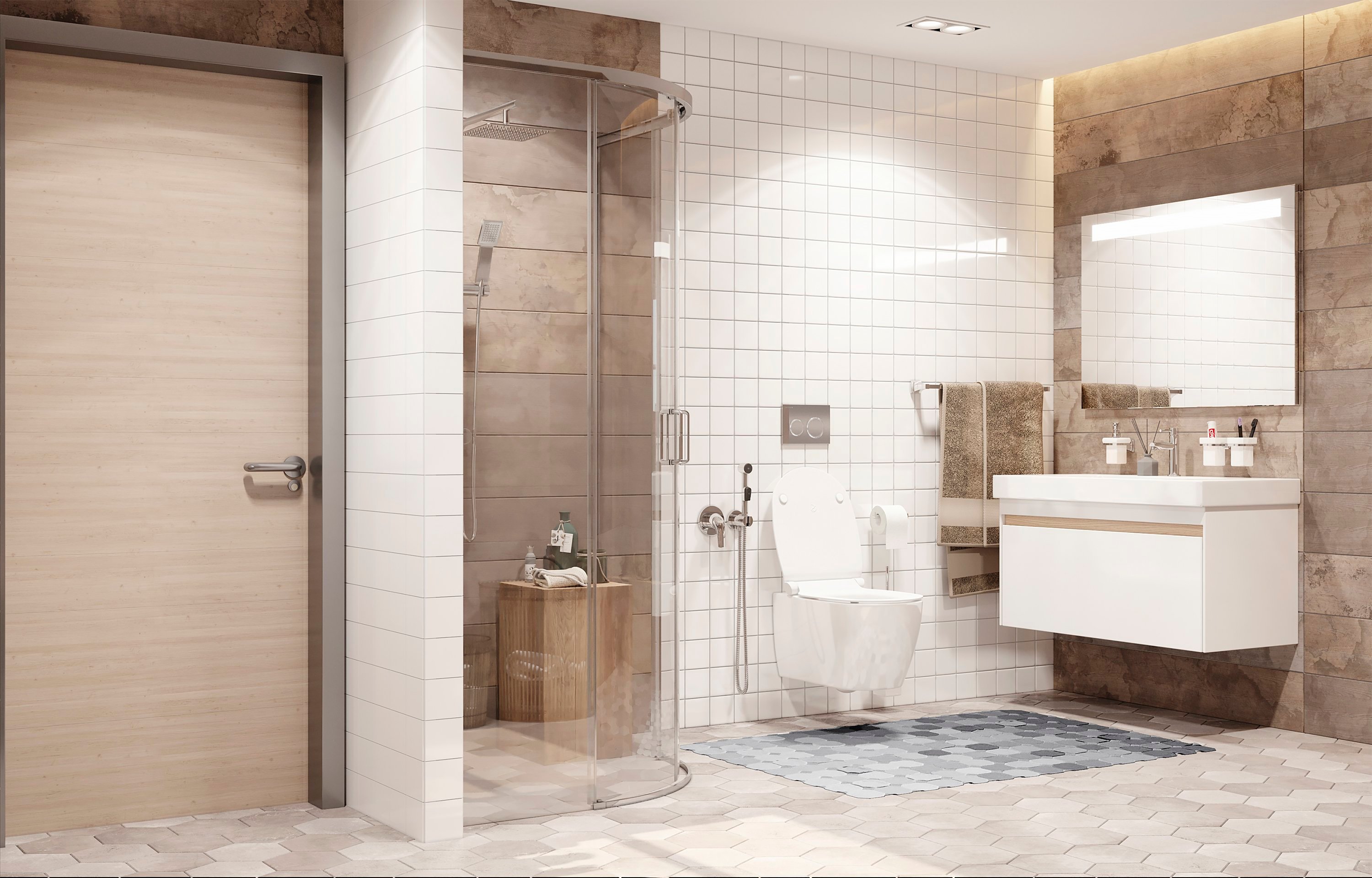 Душевой уголок Ambassador Queen 11011101 90x90 - 2