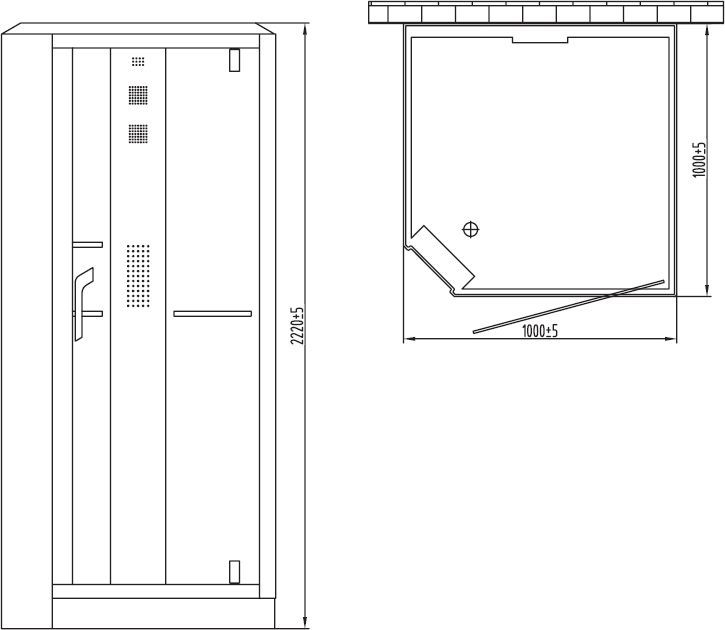Душевая кабина Orans SR-89101RS белая, с баней - 5