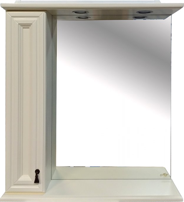 Зеркало Misty Лувр 75 L слоновая кость П-Лвр03075-1014Л - 0