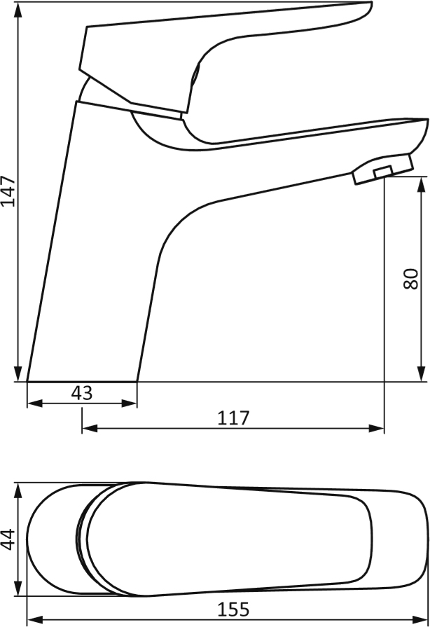 Смеситель для раковины STWORKI by Damixa Дублин HFDB02100 хром - 6