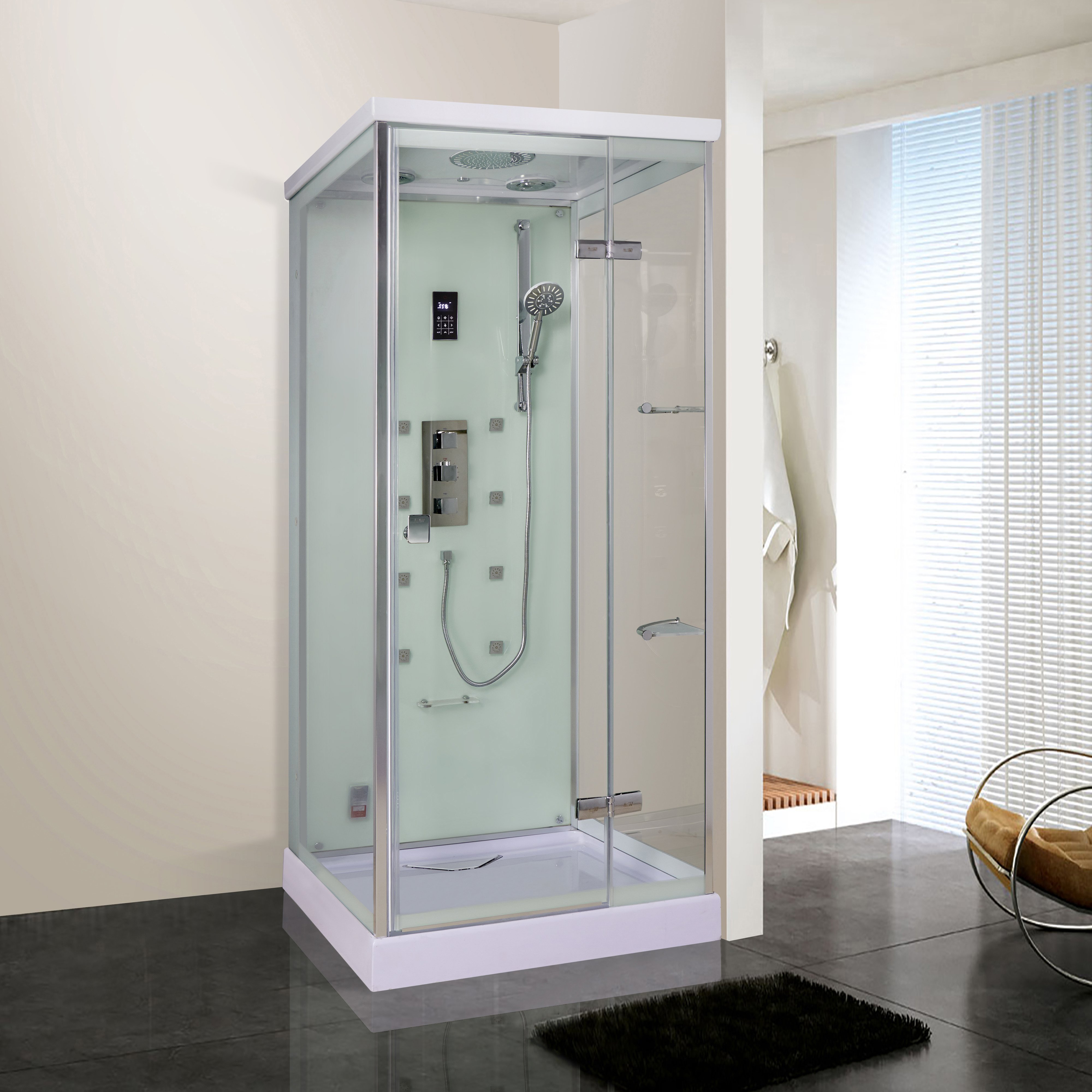 Душевая кабина Weltwasser WW MAINE 90х90 R хром  10000001063 - 1