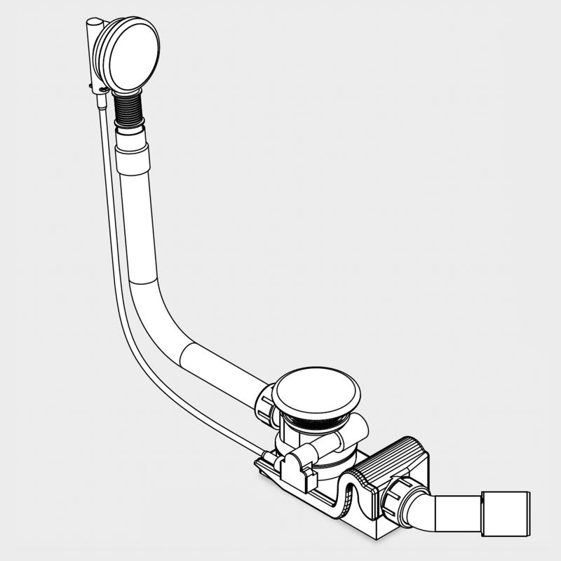 Слив-перелив, Kaldewei, Ellipso Duo, цвет-белый 687772080001 - 1