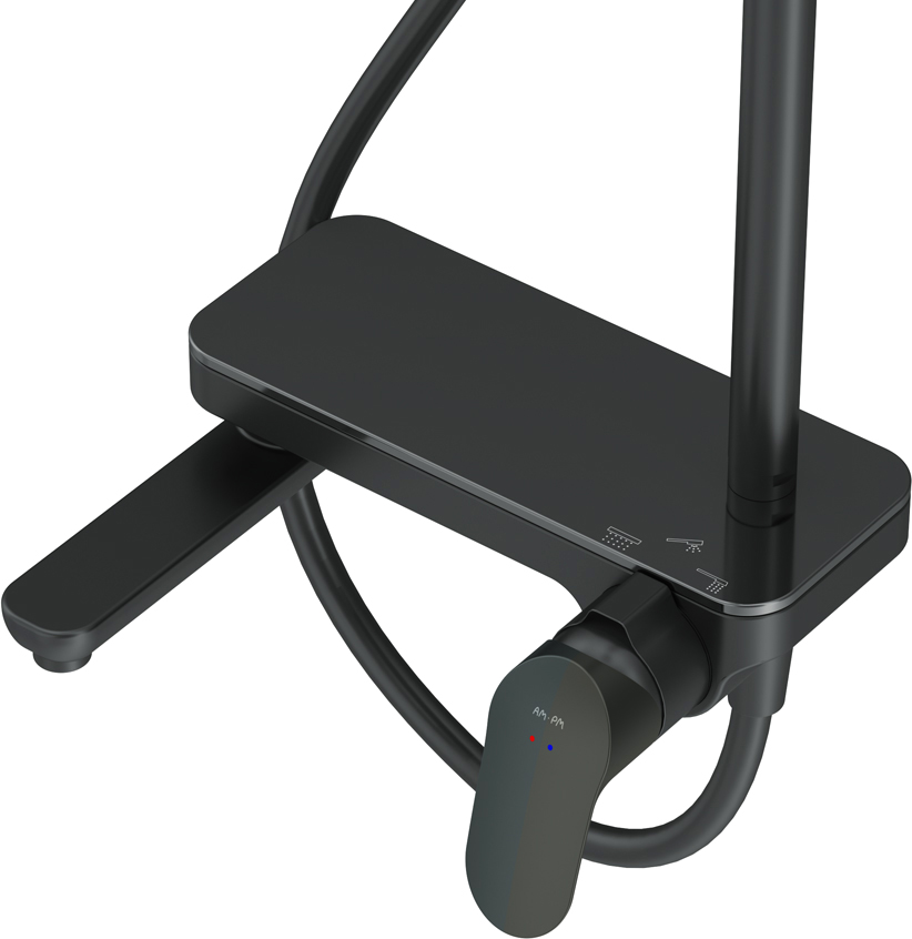 Душевая стойка AM.PM Like F0780722 черная - 6