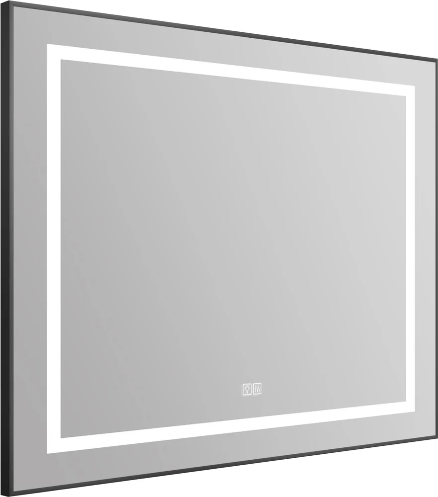 Зеркало BelBagno Kraft  88.5х78.5 с подсветкой, подогревом, черное  SPC-KRAFT-885-785-TCH-WARM-NERO - 2