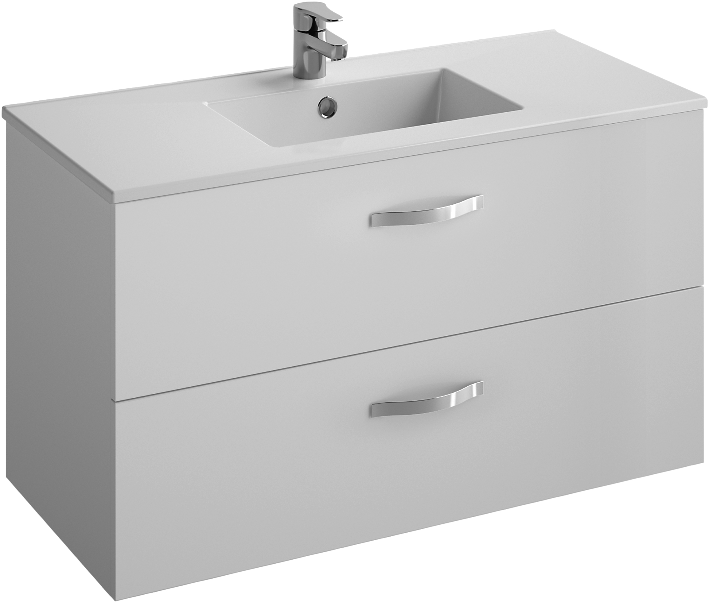 Мебель для ванной Jacob Delafon Ola 100 белый блестящий - 6