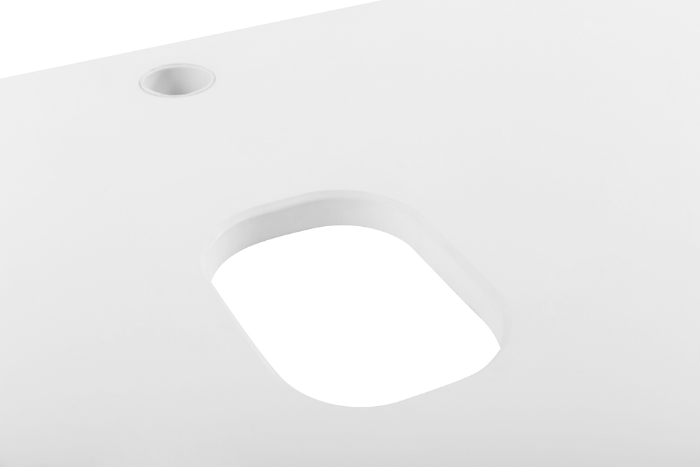 Столешница под раковину с двумя отверстиями BelBagno 140 белый матовый EK-140-2-BO - 2