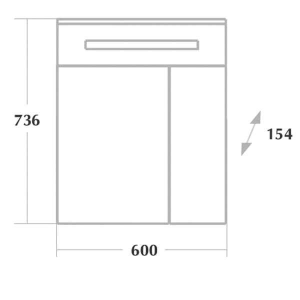 Комплект мебели Onika Айленд 60 белый (106114) - 7
