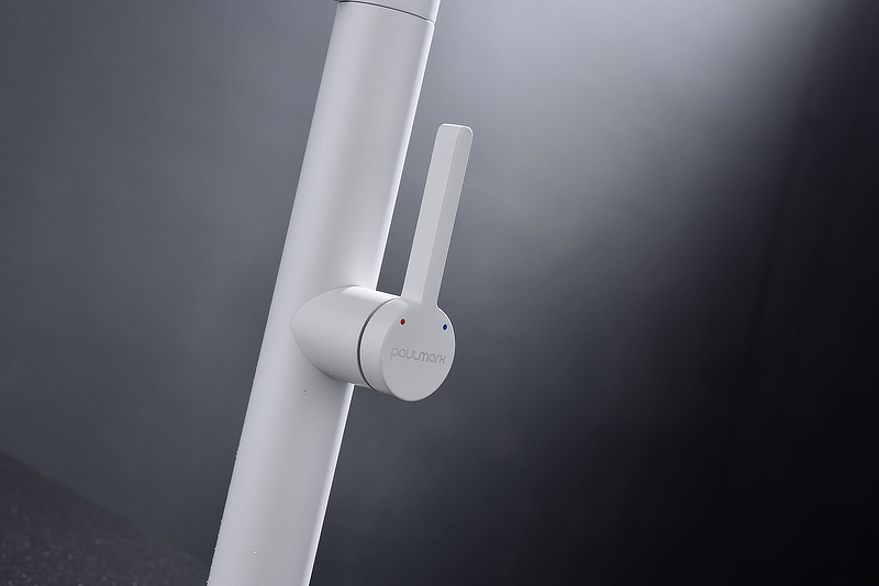 Смеситель для кухни Paulmark Leader белый матовый Le214101-431 - 12