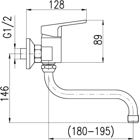 Смеситель для кухни Rav Slezak Colorado хром CO101.5/21 - 1