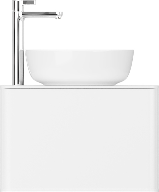 Тумба с раковиной STWORKI Ноттвиль 60 белая, с отверстием под смеситель 414391 - 4