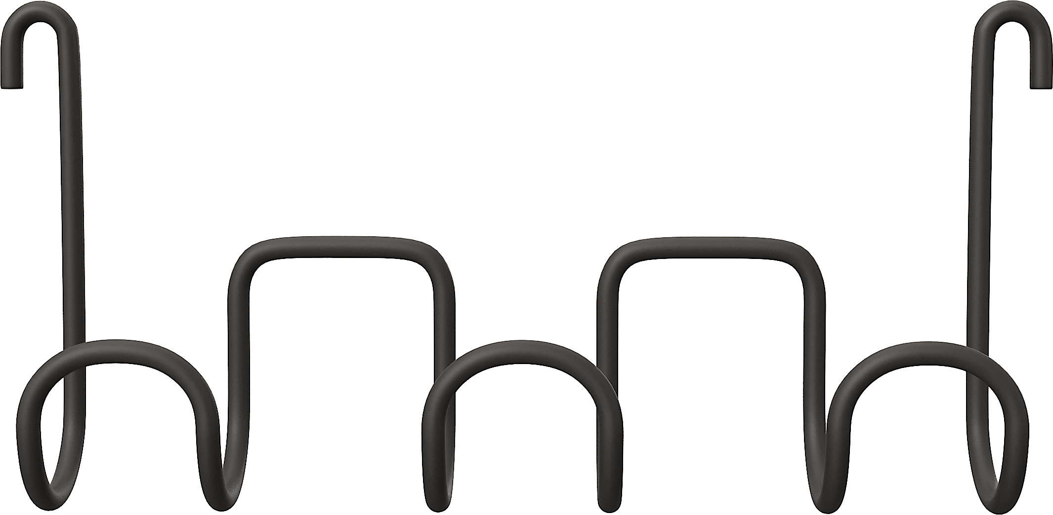 Крючок DIWO Смоленск П16542 тройной, черный муар - 3