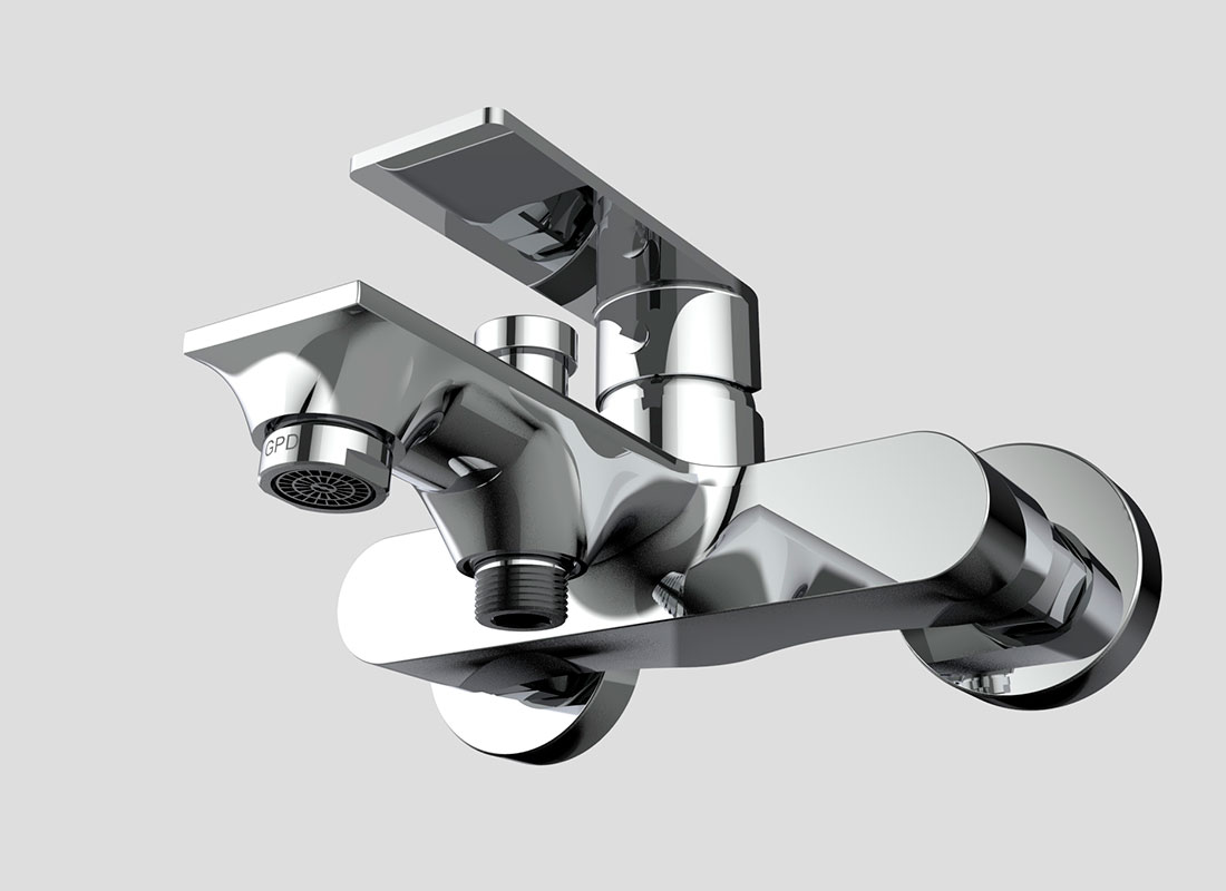 Смеситель для ванны с душем GPD Provido хром MBB155 - 2