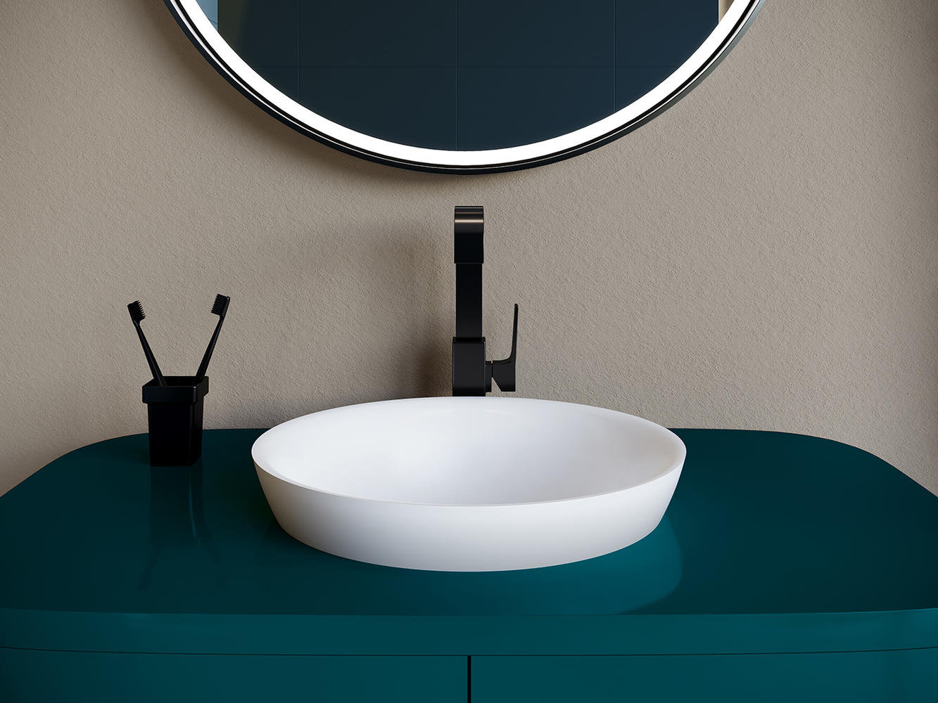 Раковина Salini Marea 1802203M S-Stone, матовый - 1