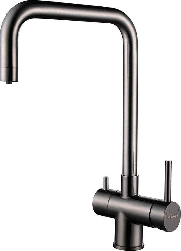 Смеситель для кухни Paulmark Wetter темный хром We213030-GM - 0