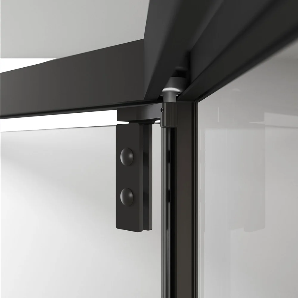 Душевой уголок Vincea Show 100x100 профиль черный стекло прозрачное VSP1-4SH100CLB - 2