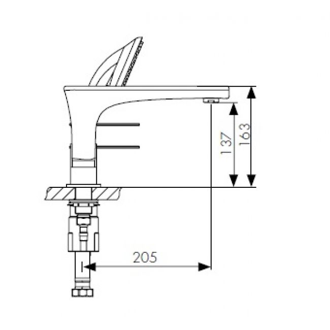Смеситель для ванны  KAISER Star  02222 - 1