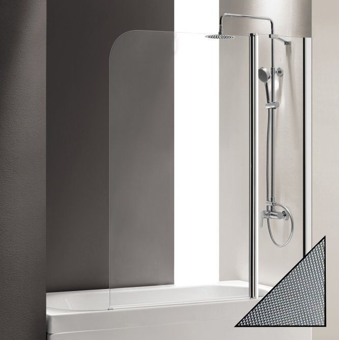 Шторка на ванну Cezares Eco O-V-11-120/140-P-Cr-R стекло punto ECO-O-V-11-120/140-P-Cr-R - 0