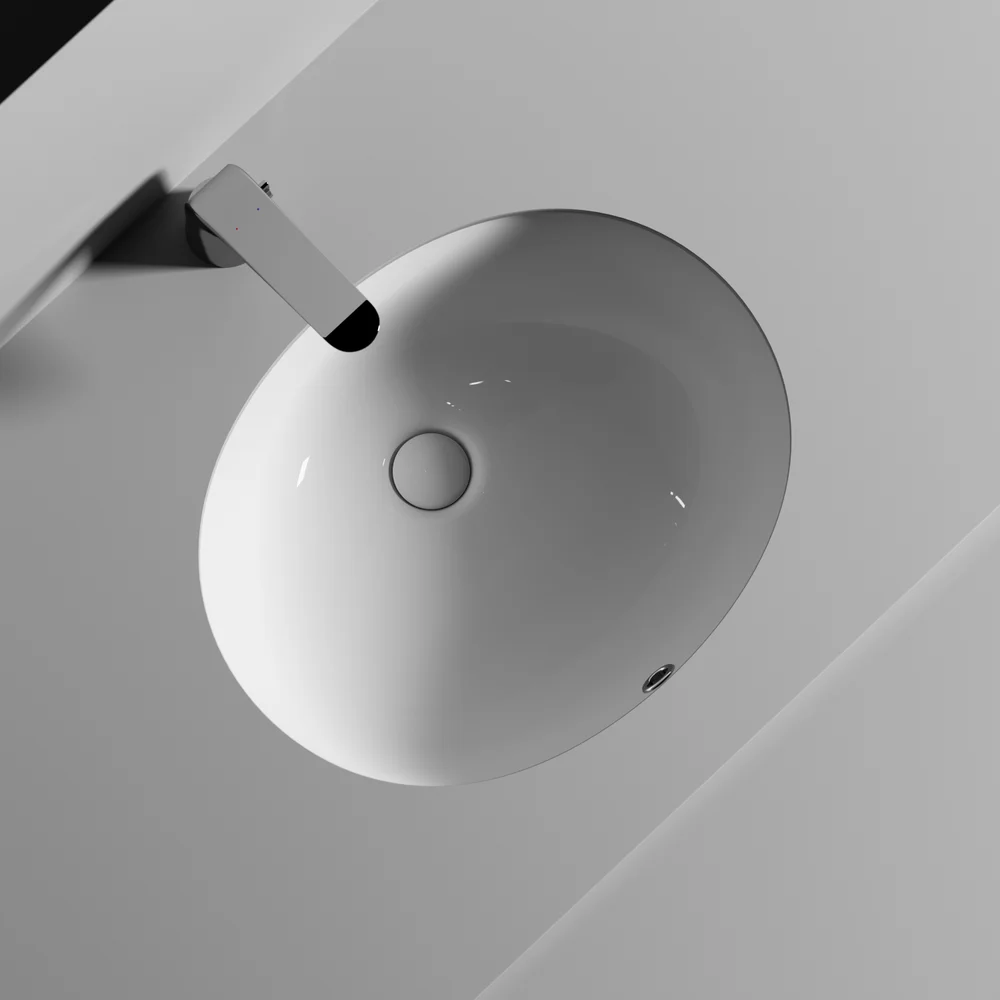 Раковина встраиваемая Ceramica Nova Element 51х42 белая CN6042 - 2