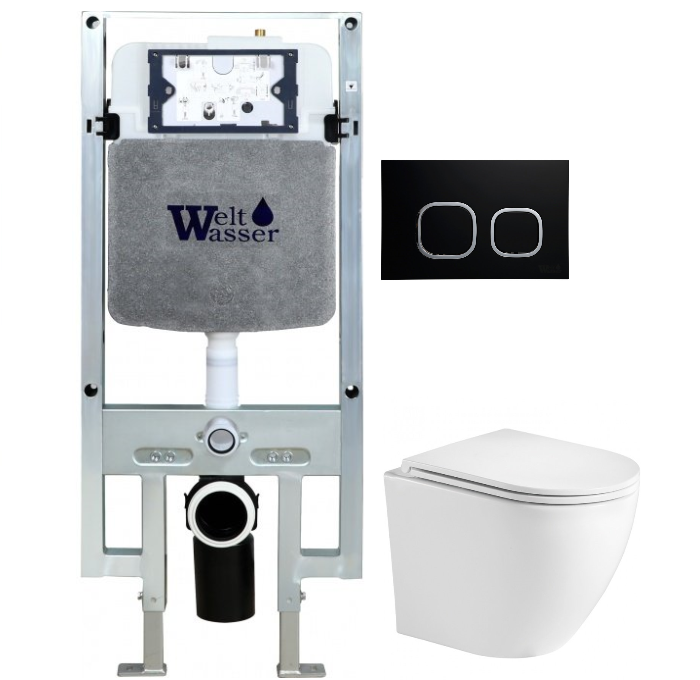 Комплект Weltwasser AMBERG 497 ST + MERZBACH 004 GL-WT + AMBERG RD-BL  10000006719 - 0