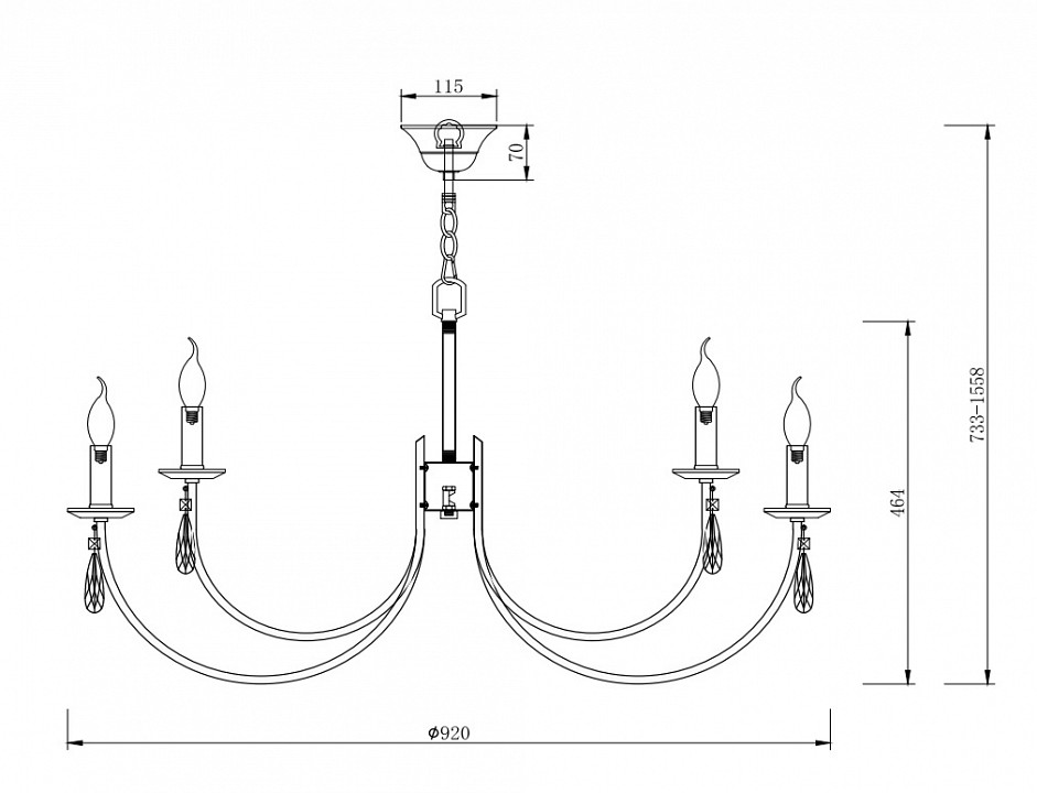 Подвесная люстра Freya Forte FR1006PL-12G - 3