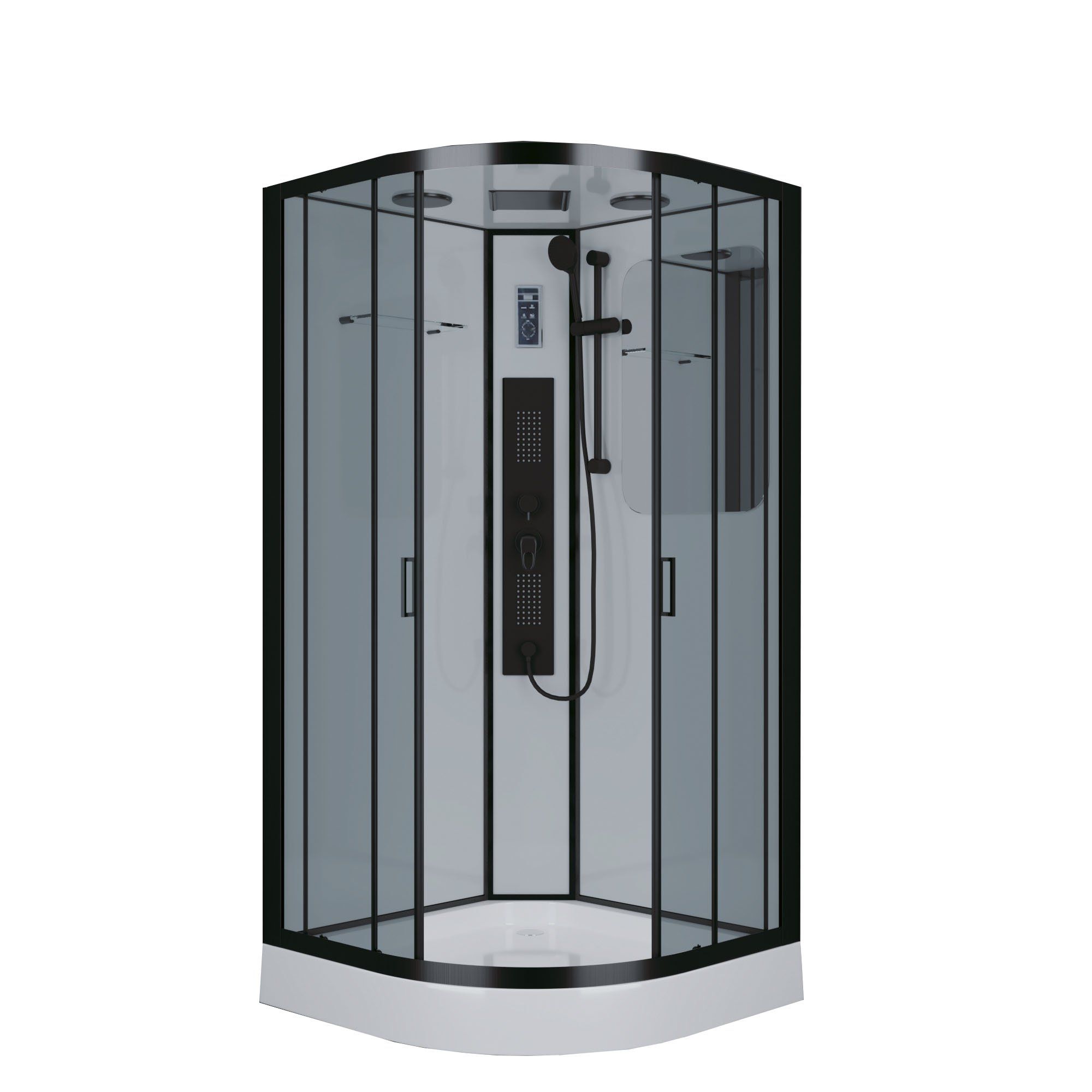 Душевая кабина Niagara Premium 100х100х210 черная NG-6902-01G BLACK 69020134GBLACK - 0