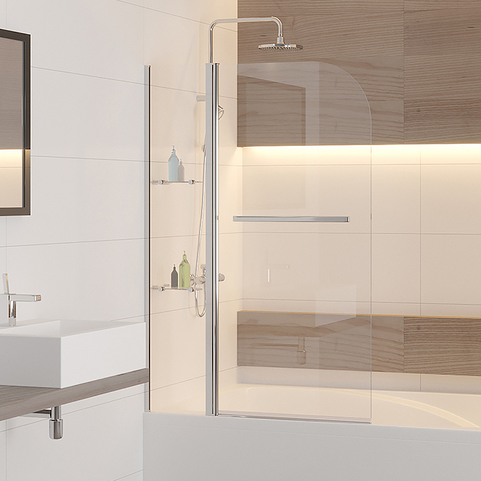 Шторка на ванну RGW Screens SC-08 1000x1500 с ручкой и полками 03110810-11 - 0