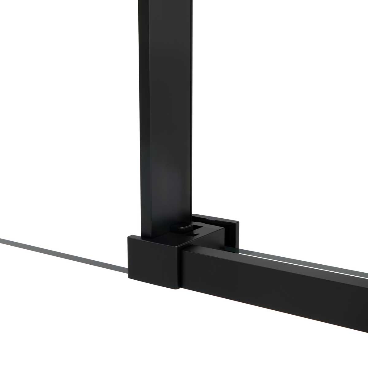 Душевой уголок Vincea Slim Soft 140х100 профиль черный стекло прозрачное  VSR-1SS1014CLB - 8