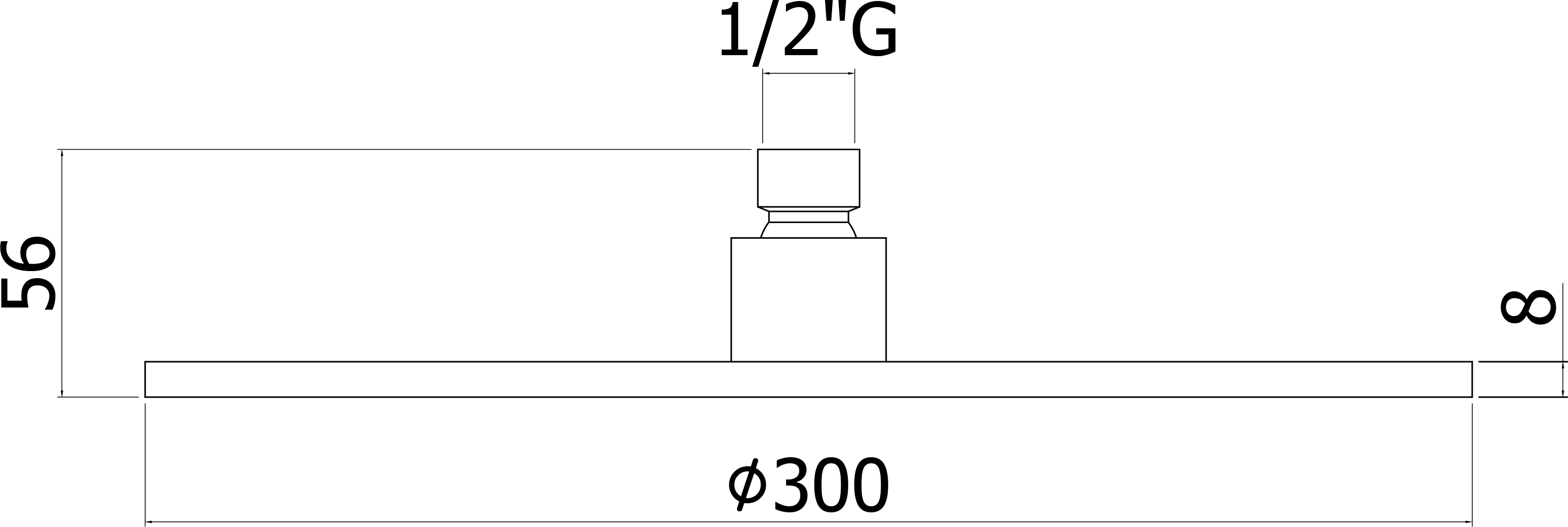 Верхний душ Paffoni Master King ZSOF079HGSP золото медовое брашированное - 2