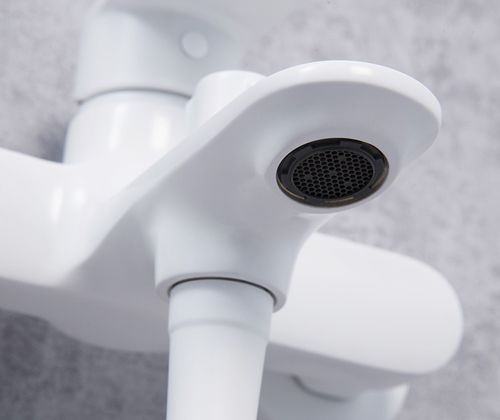 Смеситель Wasserkraft Mindel 8501 для ванны с душем, белый матовый - 4