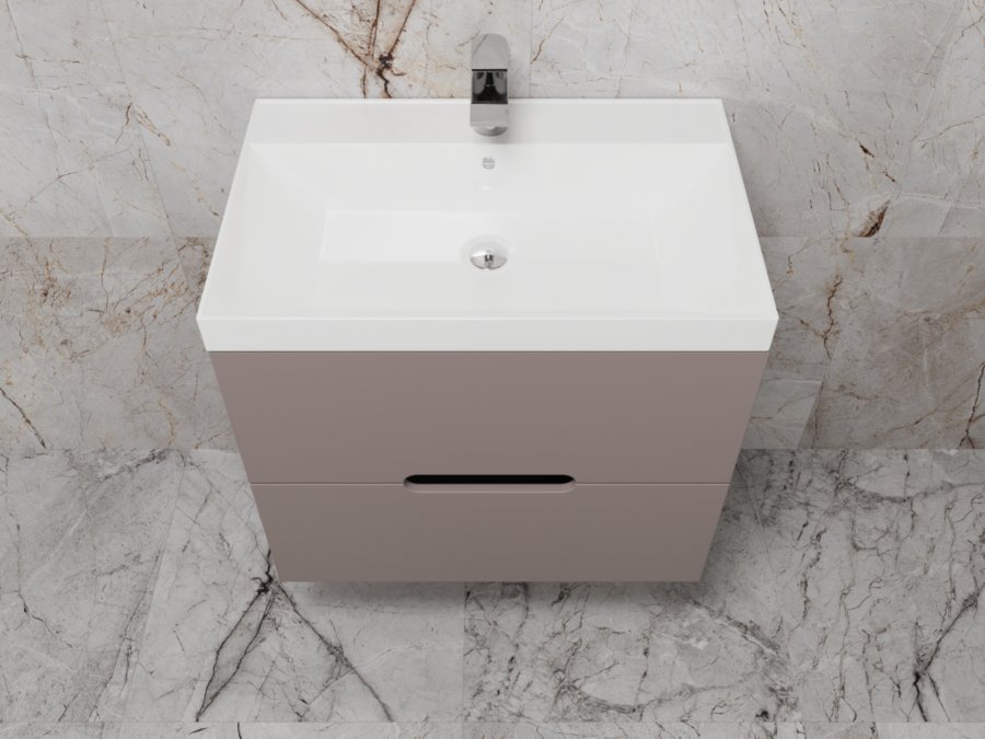 Тумба под раковину Style Line Матис 70 подвесная коричневый ЛС-00002297 - 1