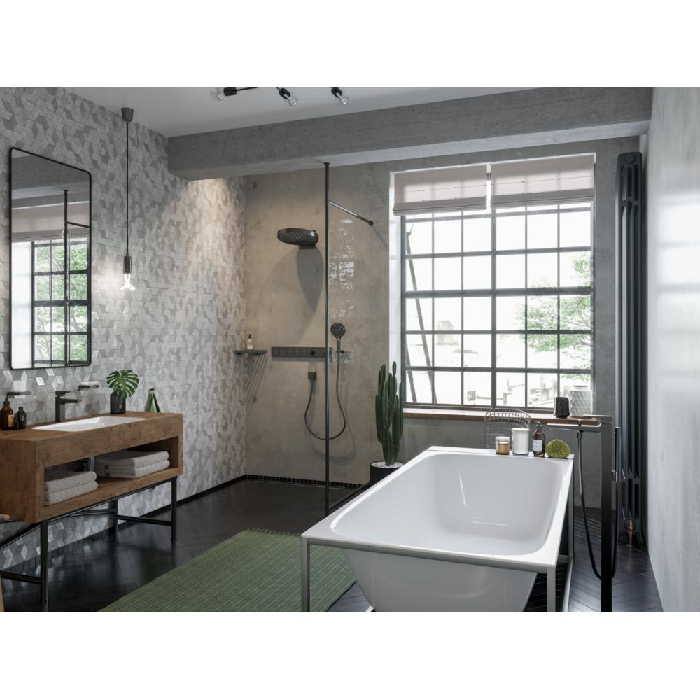 Смеситель для душа Hansgrohe RainSelect с термостатом шлифованный черный хром 15382340 - 1