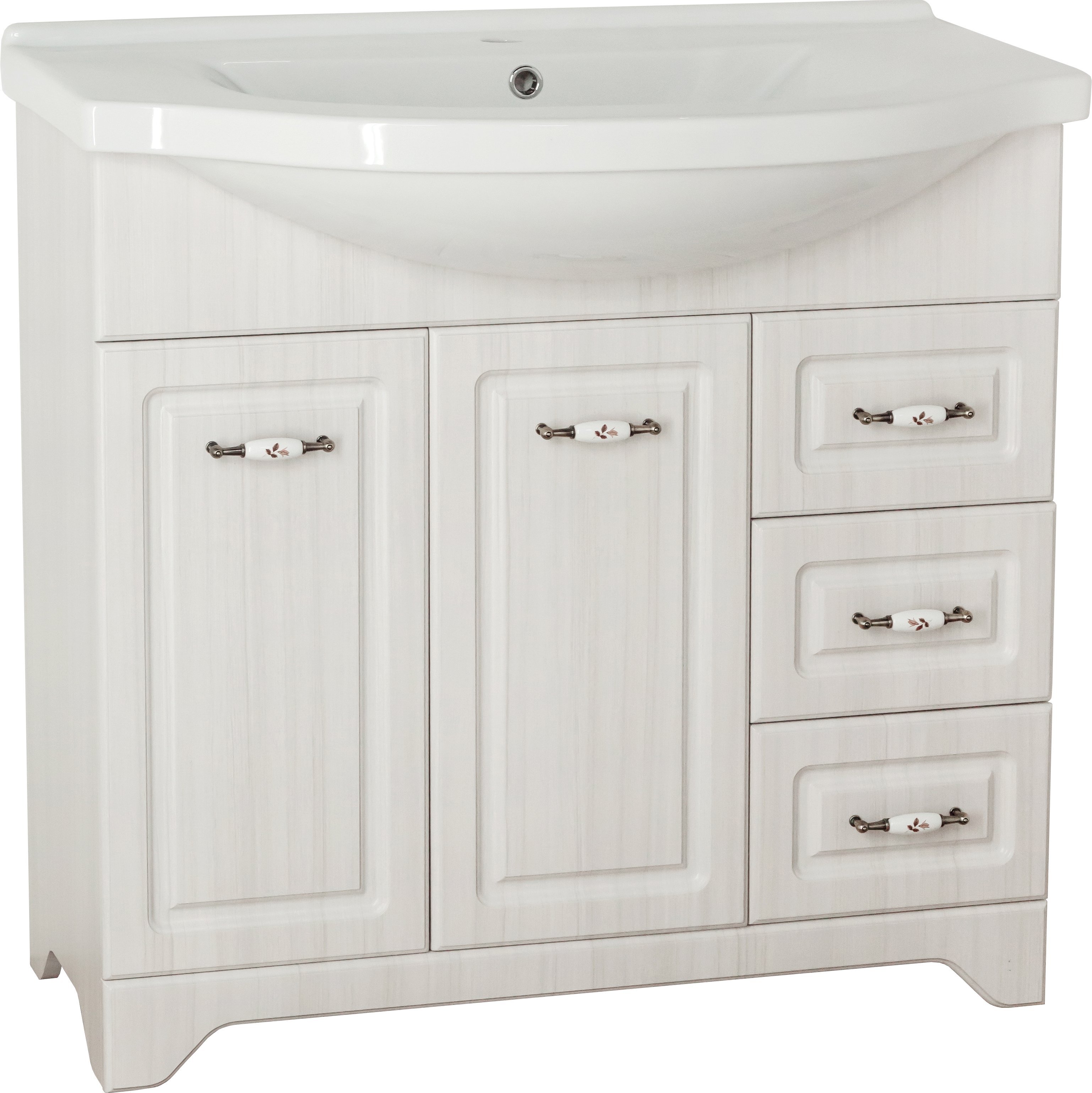 Тумба для комплекта Style Line Олеандр-2 90 Люкс, рельеф пастель ЛС-00000485 - 4