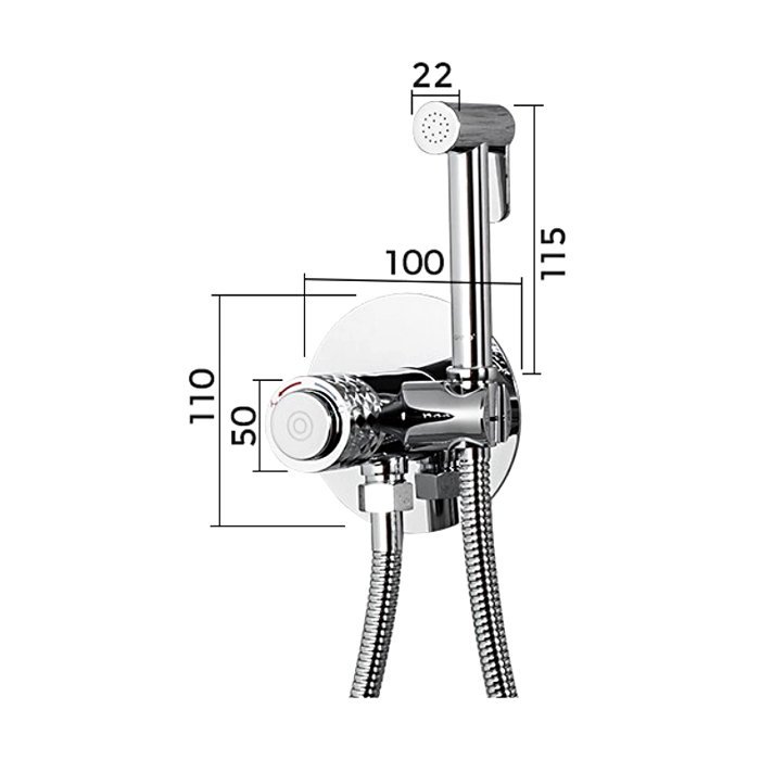 Смеситель с гигиеническим душем Gappo G7288 - 1