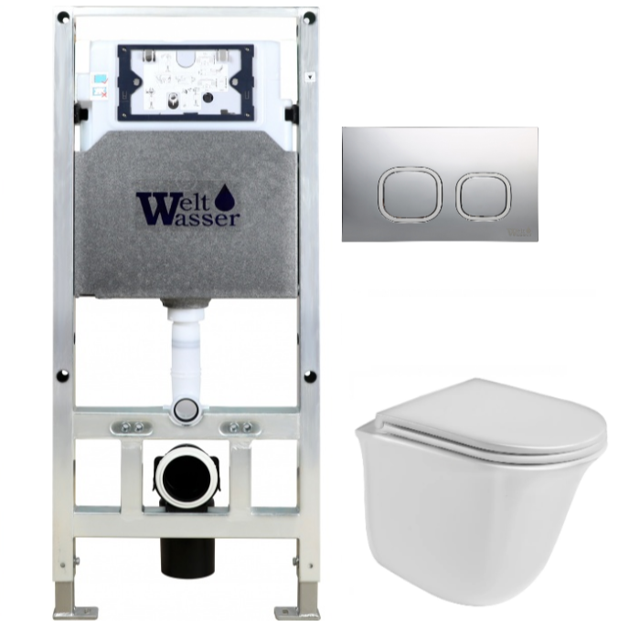 Комплект Weltwasser AMBERG 506 ST + TELBACH 004 GL-WT + AMBERG RD-CR  10000006940 - 0