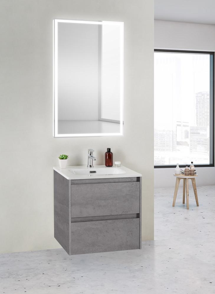 Тумба с раковиной BelBagno Kraft 39 50 серый - 10
