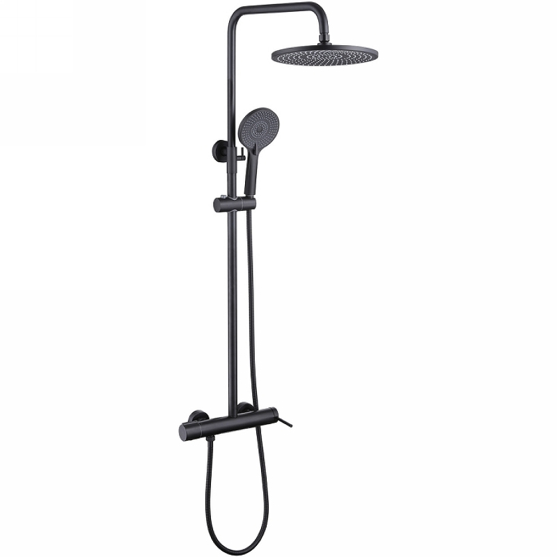 Душевая стойка Abber Emotion черная матовая AF8816B - 0