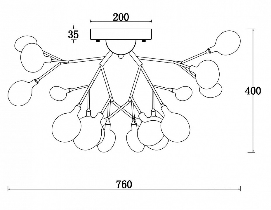 Потолочная люстра Freya Florencia FR5049CL-27B - 2