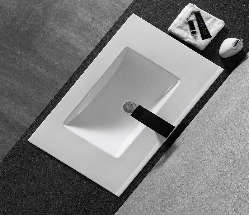 Раковина встраиваемая CeramaLux N 71 см белый  YJ-803-70 - 5