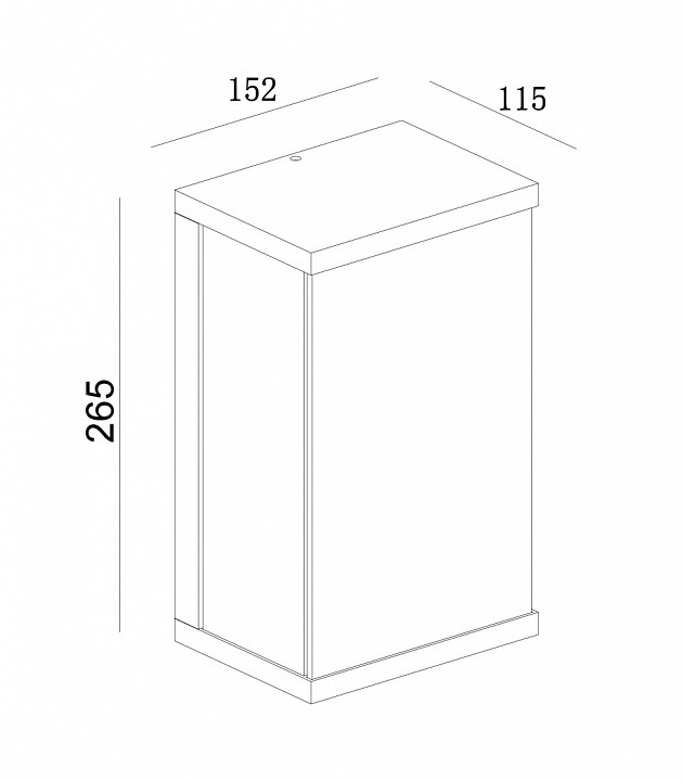 Уличный настенный светодиодный светильник Maytoni Baker Street O021WL-L10B4K - 1