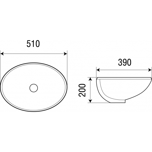 Раковина встраиваемая Weltwasser WW DEILBACH 6005 51 белый  10000003894 - 1