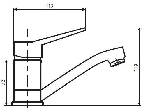 Смеситель Dorff Optima D2021001 для раковины - 1