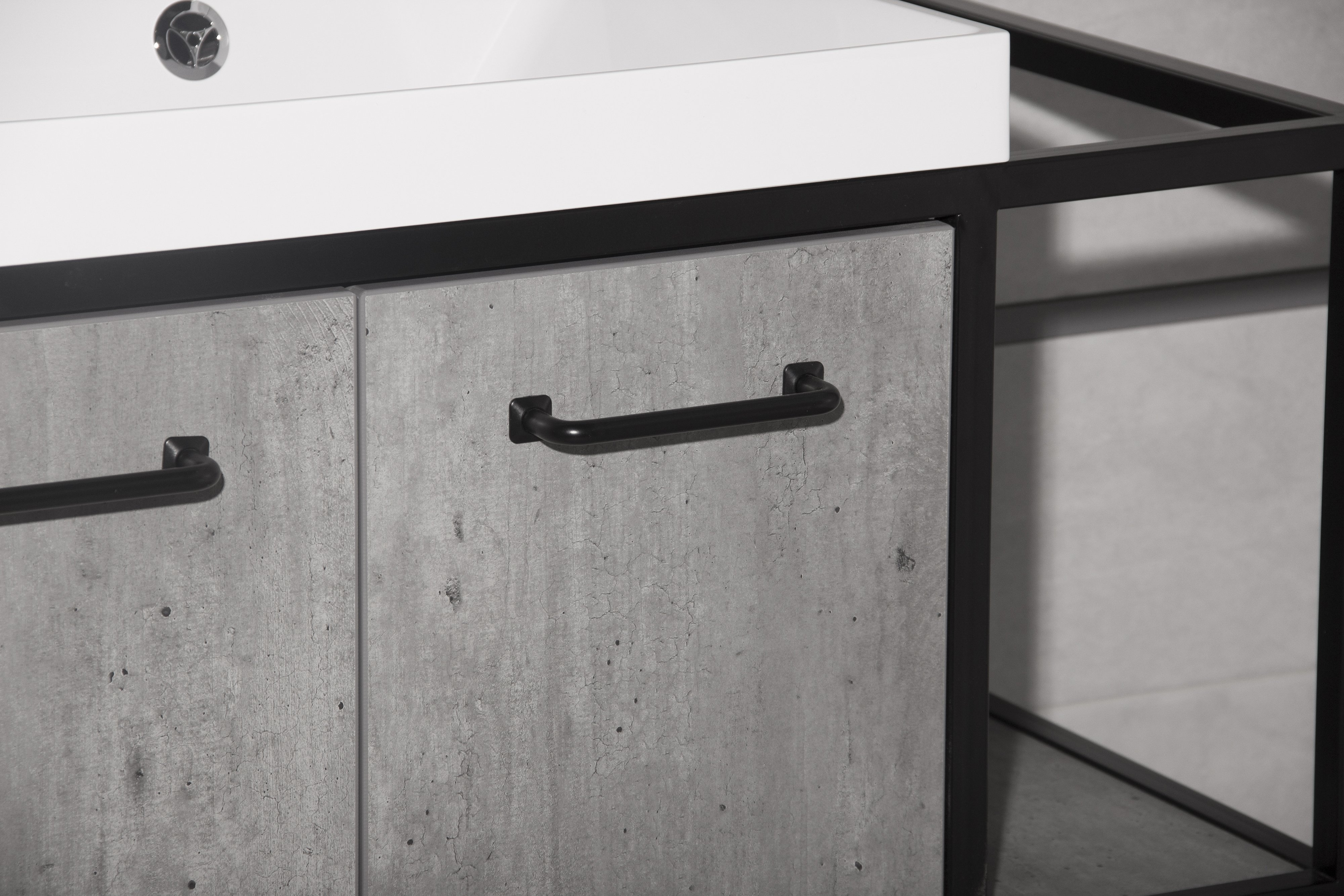 Тумба для комплекта Style Line Лофт 80 бетон ЛС-000010019 - 3