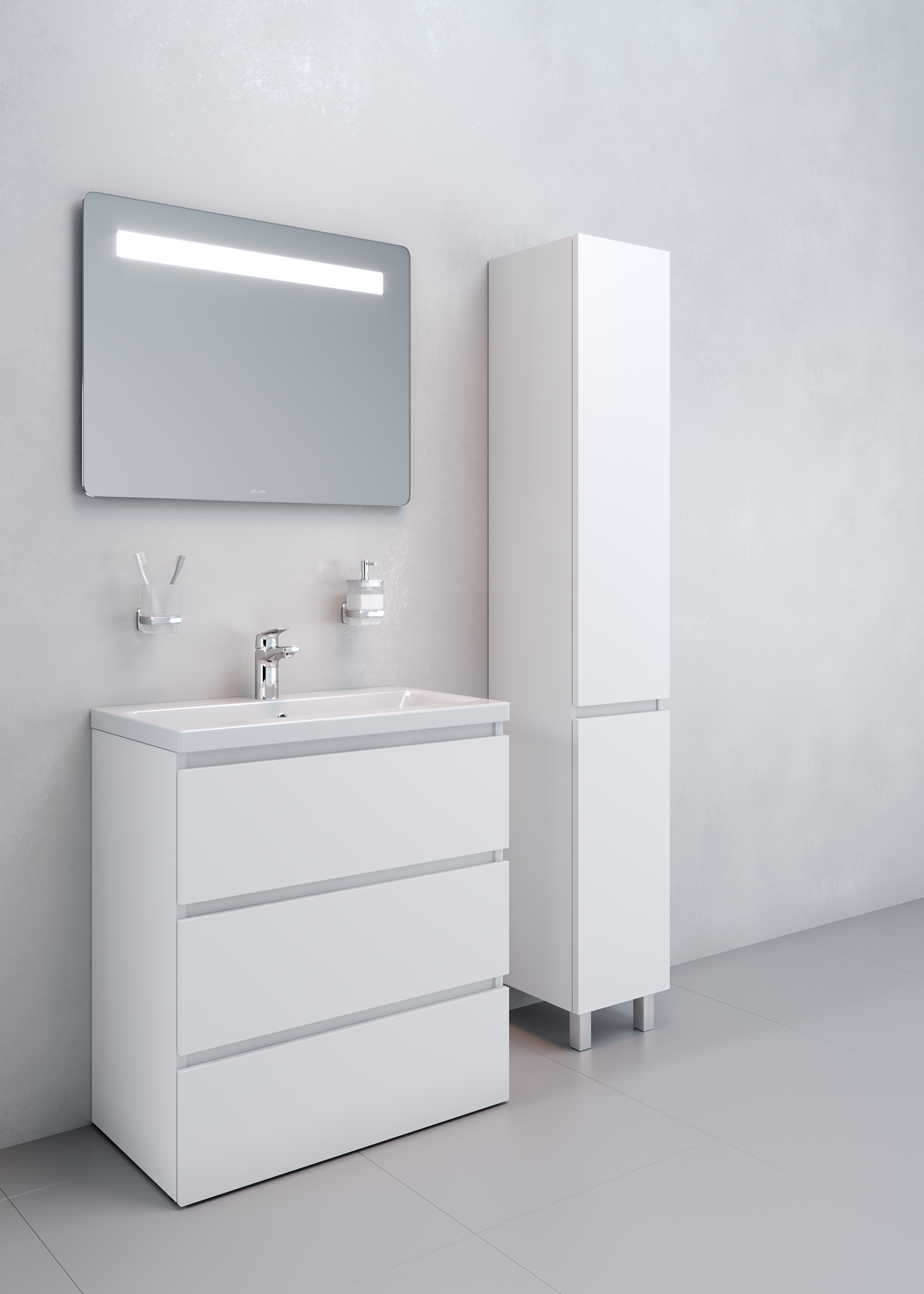 Тумба с раковиной Am.Pm Gem S 75 напольная - 1