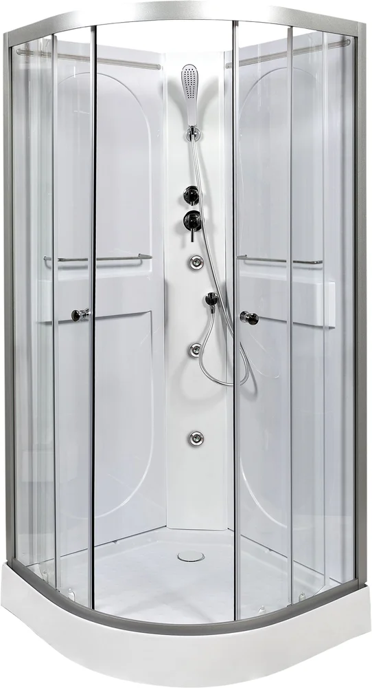 Душевая кабина L 90х90 с гидромассажем, без крыши  L609NGM - 1