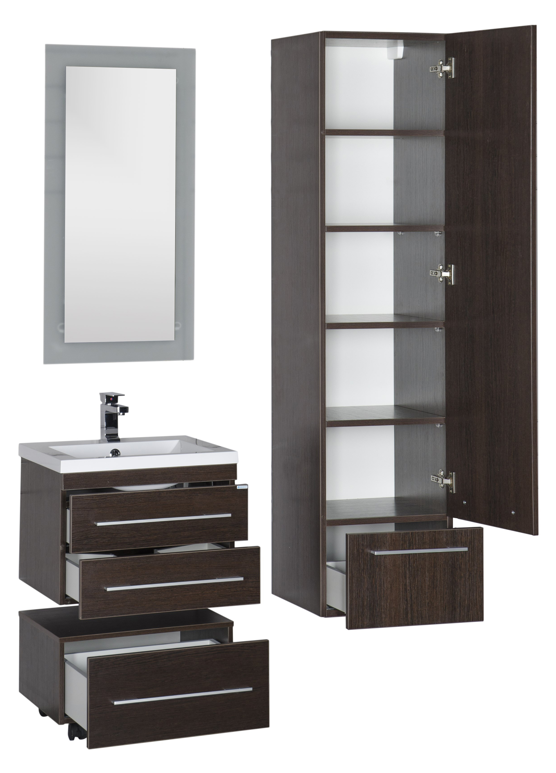 Тумба Aquanet Нота 58 подкатная венге 00170744 - 21