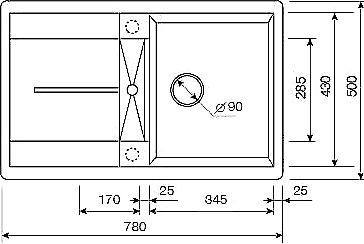 Мойка кухонная Lava L6 coffee (кофе) L6.CFF - 1