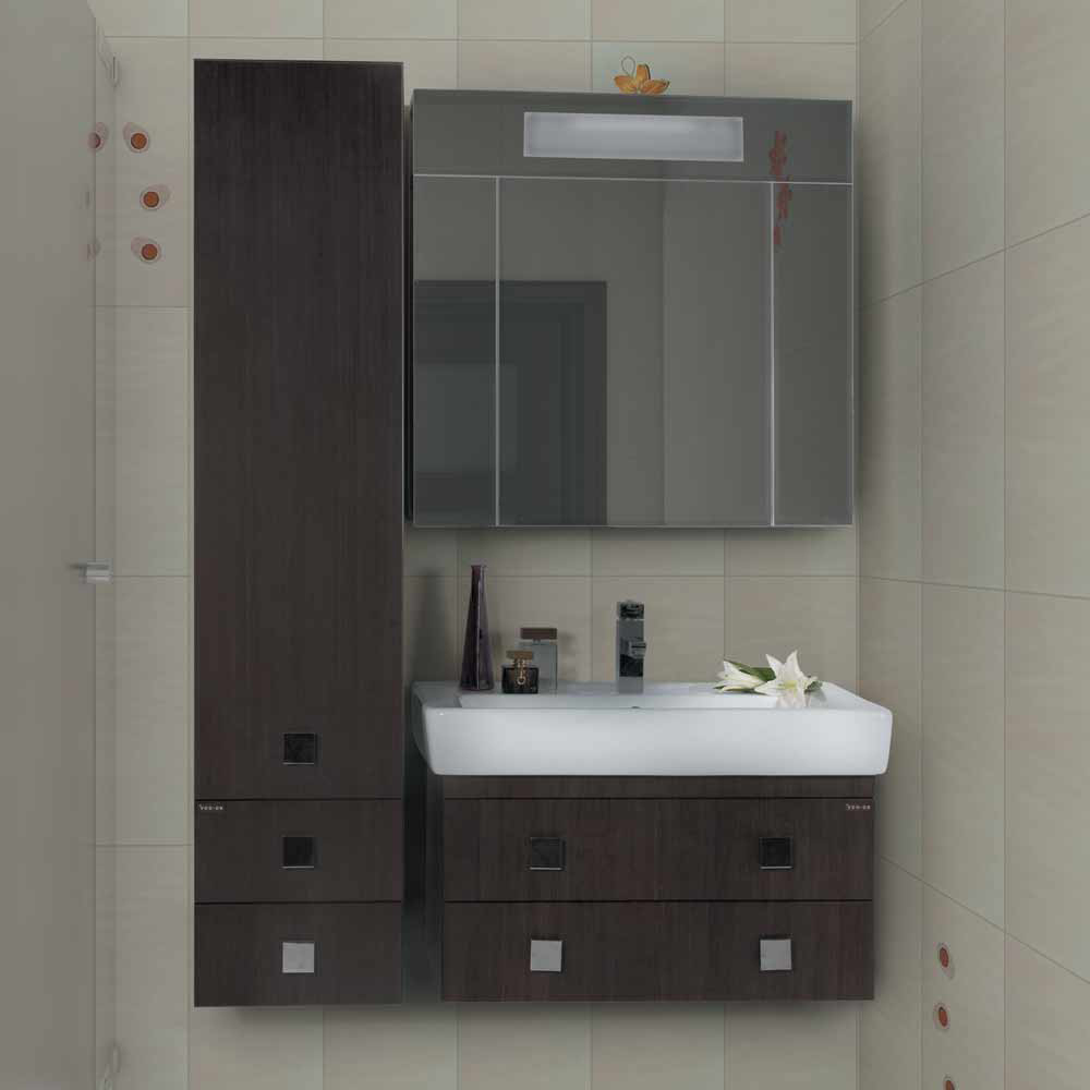 Зеркало-шкаф Vod-Ok Квадро 80 529 - 1